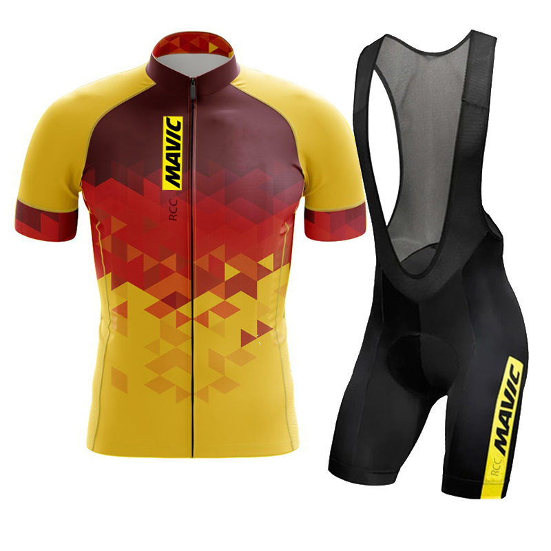 Race Bib - طقم ركوب الدراجات Mavic للرجال ،