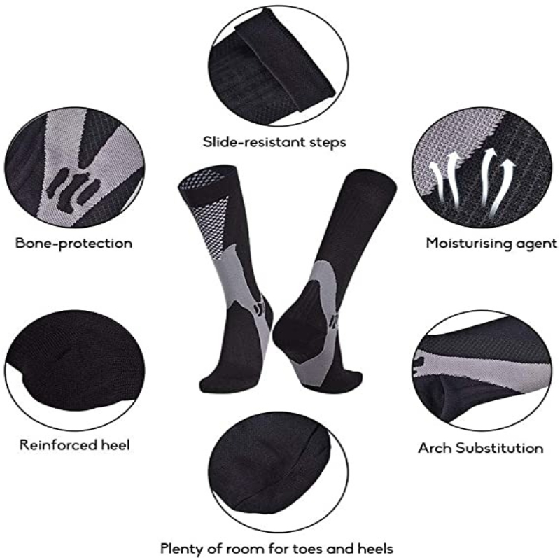 3 زوج/الحزمة جوارب ضغط عالية ا - مراجعة Sports Socks وسعره