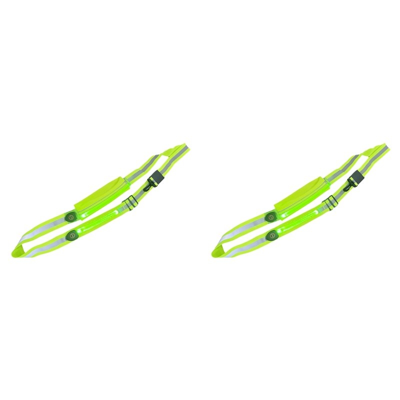 حزام عاكس T24C 2X LED مع حامل  - مراجعة Running Visibility Gear وسعره