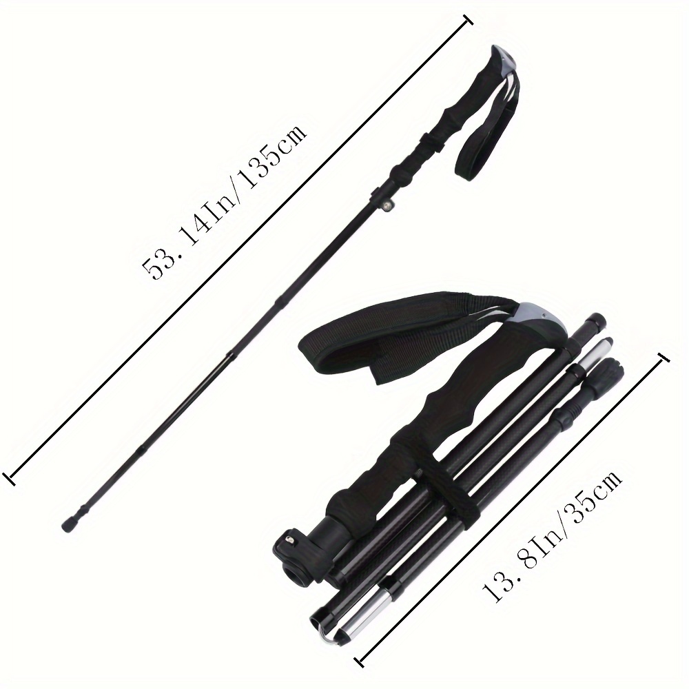 عبوتان من العصي القابلة للطي ا - مراجعة Trekking Pole Carbon وسعره