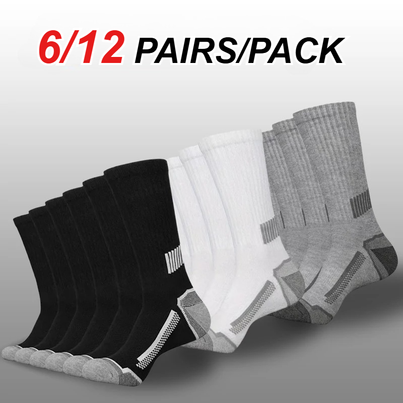 6/12 أزواج من الجوارب الرياضية - مراجعة Sports Socks وسعره