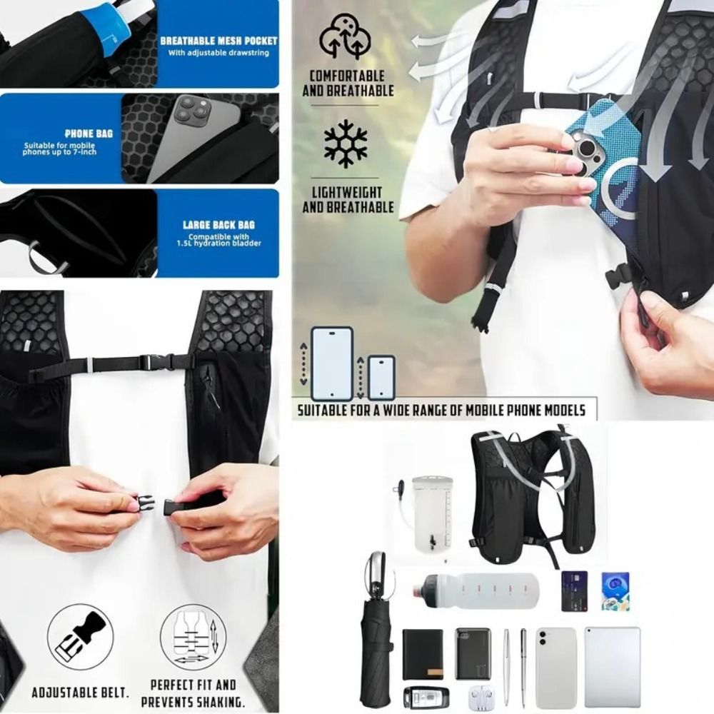 حقيبة صدرية عاكسة مقاومة للماء - مراجعة Hydration Vest وسعره