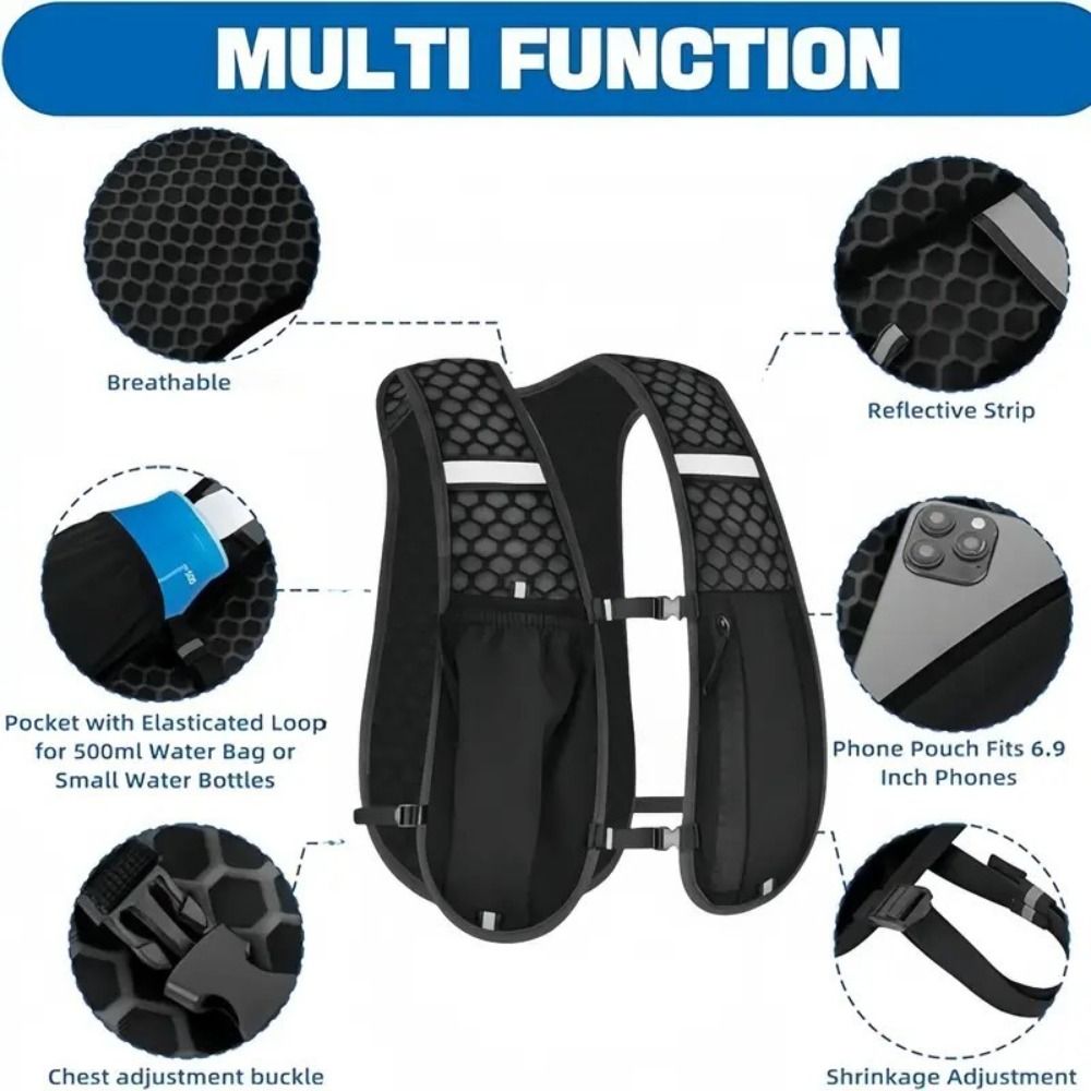 حقيبة صدرية عاكسة مقاومة للماء - مراجعة Hydration Vest وسعره
